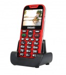 Obrzok produktu EVOLVEO EasyPhone XD,  mobiln telefon pro seniory s nabjecm stojnkem (erven barva)