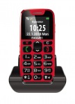 Obrzok produktu EVOLVEO EasyPhone,  mobiln telefon pro seniory s nabjecm stojnkem (erven barva)