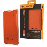 Obrzok produktu Canyon CNS-CPB40O pohotovostn extern batria s nabjakou 4000mAh,  single USB 5V / 1A, 