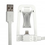 Obrzok produktu GT kbel USB s dokovacou stanicou pre iPhone 6s / 6 / 5s / 5,  iPad Air,  biely
