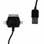 Obrzok produktu WE dtov kbel micro USB, pre iPhone 4, 5, ierny