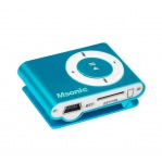 Obrázok produktu MSONIC MP3 prehrávač s čítačkou kariet, slúchadlá, miniUSB kábel, modrý