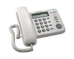 Obrzok Panasonic KX-TS560FXW jednolinkovy telefon   - KX-TS560FXW