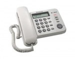 Obrzok produktu Panasonic KX-TS560FXW jednolinkovy telefon  /  biely