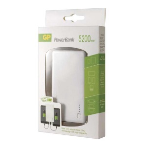 Obrzok GP Power bank 352PA 5200mAh biely - SK-GP-B0397WG