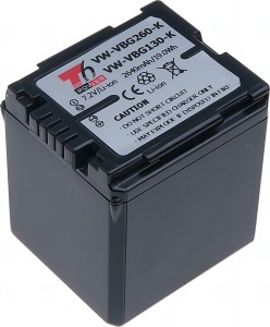 Obrzok tovaru Baterie T6 power Panasonic VW-VBG260,  2640mAh,  ern - VCPA0025