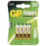 Obrzok produktu GP - Super Alkalick  AAA,   microtukov batria,  blister 4ks