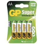 Obrzok produktu GP alkalick AA batria ,  balenie 4 ks blister