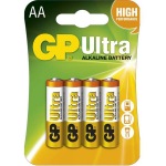 Obrzok produktu GP Ultra alkalick AA batria ,  balenie 4 ks blister