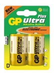 Obrzok produktu GP Ultra Plus batrie LR20, 1,5V, alkalick blister, 2x