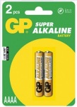 Obrzok produktu GP batrie LR61 / AAAA, 1,5V, alkalick blister, 2x