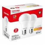 Obrzok produktu TOSHIBA A60 duo pack | 8, 5W (60W) 806lm 2700K 80Ra ND E27