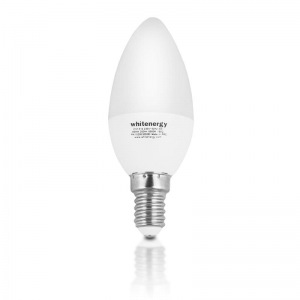 Obrzok Whitenergy LED iarovka | 5xSMD2835| C37 | E14 | 3W | tepl biela| mlieko - 