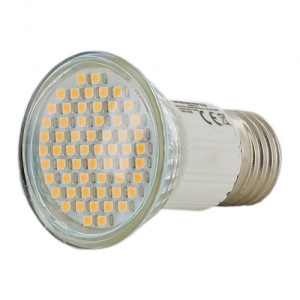 Obrzok WE LED rovka 60xSMD 3W E27 tepl bl - refl - 09480