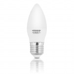 Obrzok produktu Whitenergy LED iarovka | 10xSMD2835| C37| E27 | 5W | 230V | tepl biela| mlieko