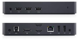 Obrzok Dell USB 3.0 Ultra HD Triple Video Docking Station D3100 EUR - 452-BBOT