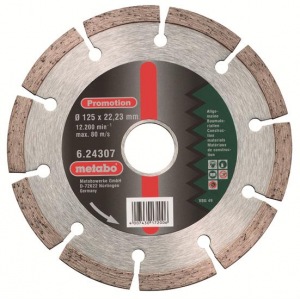 Obrzok Metabo Diamantov rezn kot Promotion 125 mm     - 624307000