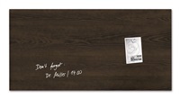 Obrzok Magnetic Glass Board artverum 91x46 cm Design Dark-Wood - 46000GL259