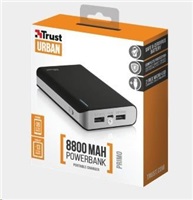 Obrzok Trust PRIMO POWERBANK 8800 PORTABLE CHARGER - BLACK - 21227