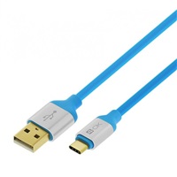 Obrzok CABLE 4-OK USB A TYPE C MOOVE SERIES 1.5 M COLOR BLUE - MOUCAZ