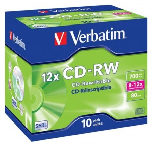 Obrzok Verbatim CD-RW 8-12x  - 43148