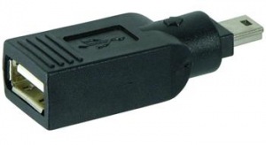 Obrzok USB2.0A-miniUSB2.0 redukcia F  - 8592220005368