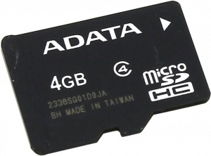 Obrzok ADATA microSDHC 4GB - AUSDH4GCL4-R