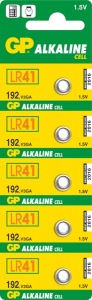 Obrzok GP LR41,  AG3,  V392,  GP192 - cena za 1 ks baterie - 1041019205