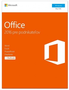 Obrzok Microsoft Office pre podnikateov 2016 Slovak Medialess   - T5D-02892