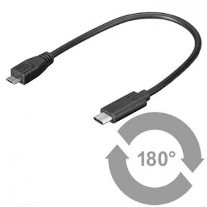 Obrzok USB3.1C-microUSB2.0 kbel M  - 8592220012915