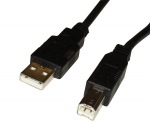 Obrzok produktu CNS USB 2.0 kbel,  A male - B male,  1m,  ierny