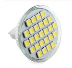 Obrzok produktu CNS-E LED iarovka GU5.3 bodov 27x5050 SMD,  4, 5W,  300 lm,  12V,  biela