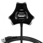 Obrzok produktu AXAGON,  HUE-X3B,  4 portov extern USB 2.0 HUB,  Black