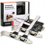 Obrzok produktu AXAGO,   PCEA-S4,  PCI express karta,  4x RS232,  full profile