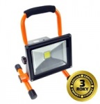 Obrzok produktu Solight LED vonkaj reflektor so stojanom,  20W,  1600lm,  prenosn,  nabijac,  oranovo