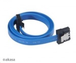 Obrzok produktu Kabel AKASA Super slim SATA3 datov kabel k HDD, SSD a optickm mechanikm,  modr,  15cm