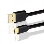 Obrzok produktu AXAGON - BUMM-AM05QB,  HQ Kbel Micro USB <-> USB A,  dtov a nabjac 2A,  ierny,  0.5 