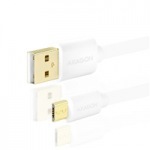 Obrzok produktu AXAGON - BUMM-AM02QW,  HQ Kbel Micro USB <-> USB A,  dtov a nabjac 2A,  biely,  0.2 m