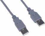 Obrzok produktu USB2.0 A-A kbel M / M,  1.8m,  prepojovac,  siv