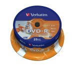 Obrzok produktu Verbatim DVD-R 25 pack 16x / 4.7GB / Printable