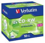 Obrzok produktu Verbatim CD-RW 8-12x / Jewel ks