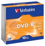 Obrzok produktu VERBATIM DVD-R Slim / 16x / 4.7GB
