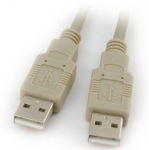 Obrzok produktu USB2.0 A-A kbel M / M,  1.0m,  prepojovac,  siv