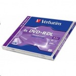 Obrzok produktu VERBATIM DVD+R DL  / Jewel / 8x / 8, 5GB