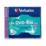 Obrzok produktu Verbatim DVD-RW 4x / 4.7GB / Jewel 1ks