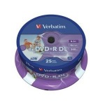 Obrzok produktu Verbatim DVD+R DL 25 pack 8x / 8, 5GB / Printable