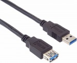 Obrzok produktu USB3.0 A-A kbel M / F,  1.0m,  predlovac,  ierny