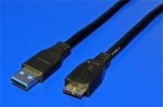 Obrzok produktu USB3.0A-microUSB3.0 kbel M / M,  3.0m,  prepojovac,  ierny
