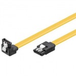 Obrzok produktu PremiumCord 0, 3m SATA 3.0 datov kabel  1.5GBs  /  3GBs  /  6GBs,  kov.zpadka,  90