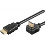Obrzok produktu HDMI-HDMI kbel M / M,  2.0m,  prepojovac,  (v1.4),  zahnut konektor 90